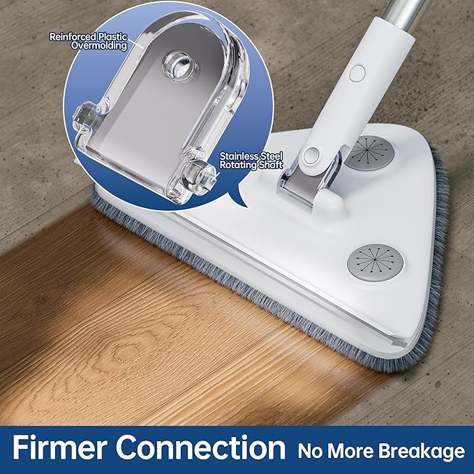 Wall Cleaner Mop with Long Handle, Wall Duster with Extension Pole, Dust Mop with 6 Reusable Pads, 3-in-1 Wall Cleaner for Wall, Ceiling, Window, Baseboard, Floors