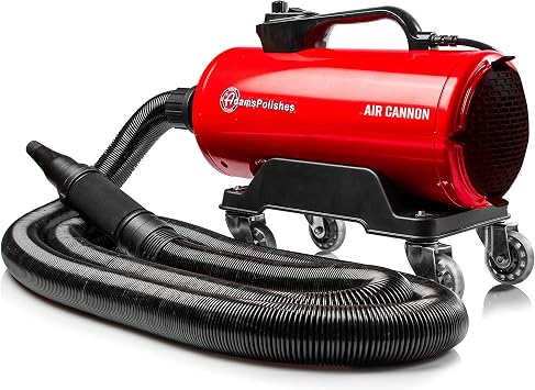 Adam's Polishes Air Cannon Car Dryer Blower - Powerful Detailing Wash | Filtered Dryers, Blowers & Blades Safer Than Mic