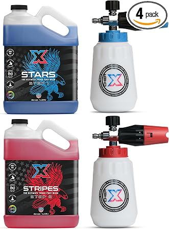 Chem-X Stars and Stripes: Ultimate Touch Free Vehicle Wash Chrome Cannon Kit (1g)