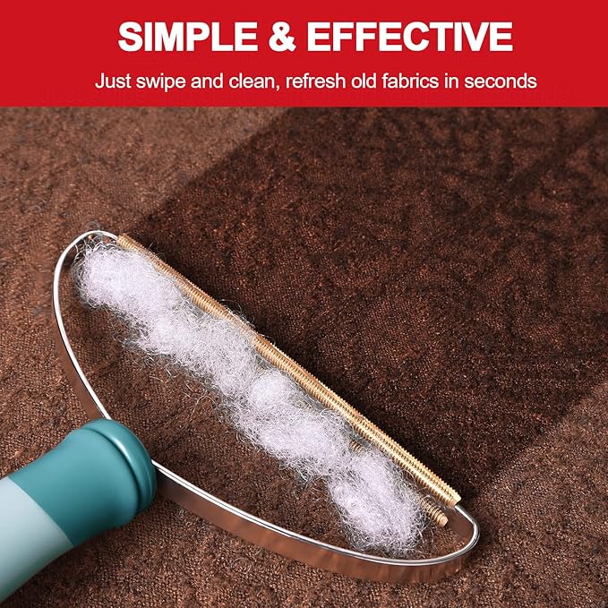 Dog Cat Hair Remover for Deep Cleaning, Lint Cleaner Pro, Pet Fur Removal Tool, Portable Carpet Scraper Rake, Fuzz Hairball Shaver Brush for Carpet, Car Mat, Couch, Pet Bed, Furniture, Rug