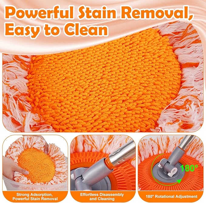 Keyloland Wall Mop, Primium 68” Wall Cleaner, High-Quality Baseboard Cleaner, Professional-Grade Baseboard Cleaner Tool with Handle, Superior Quality Dust Mop, Efficient cleaning tools