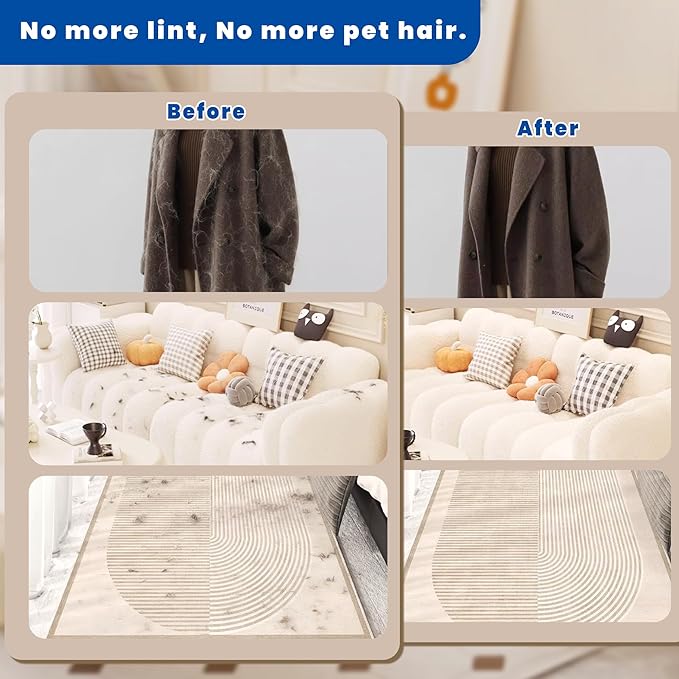 Pet Hair Removal Gloves, Reusable Electrostatic Pet Removal Gloves for Cats & Dogs, Magic Brush Pet Hair Remover Tool for Couch, Carpet,Laundry,Sofa