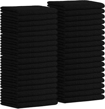 Avalon Towels Microfiber Cleaning Cloths (Value Pack of 36) - Size 16 x 16 Inches, Highly Absorbent Cleaning Rags, Lint 