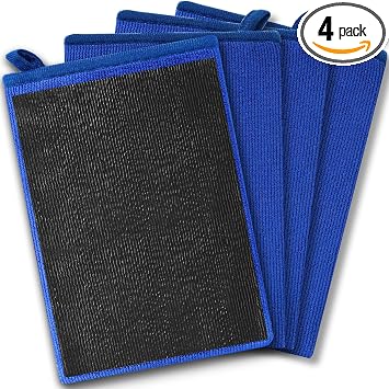 Clay Mitt Auto Detailing 4 Pack, Fine Grade Microfiber Car Clay Bar Mitt, DIY Detail Tool & Kit Car Detailing Alternativ