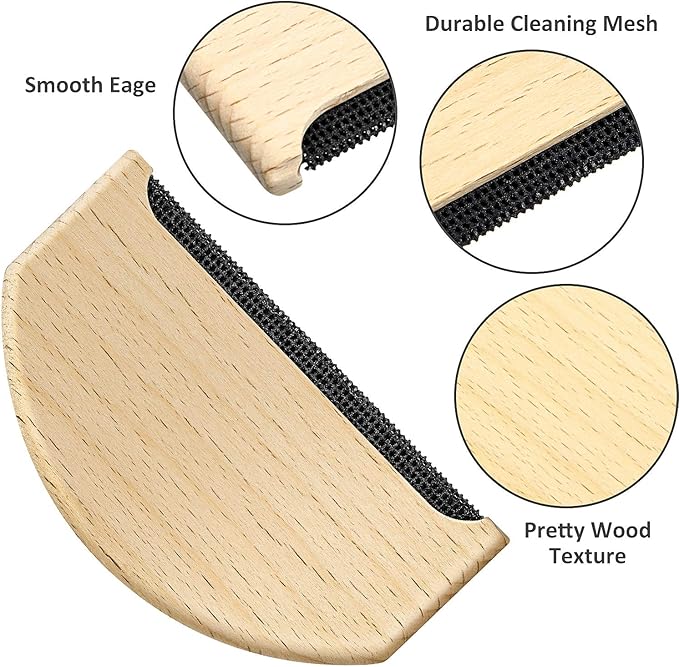 Boao 3 Pcs Cashmere Combs to Remove Pilling Sweater Defuzzer Multi-Fabric Shaver and Cashmere Comb Wool Pilling Remover Pills for De-Pilling Clothing Garments Knits Scarves Wool Coats Pants Care
