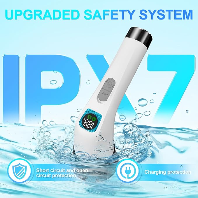 Electric Spin Scrubber for Cleaning Bathroom - Cordless Power Scrubber with 7 Brushes Heads - Shower Cleaner Brush with Long Handle, IPX7 Waterproof Scrub Brush for Bath Tub Tile Grout Glass Tool
