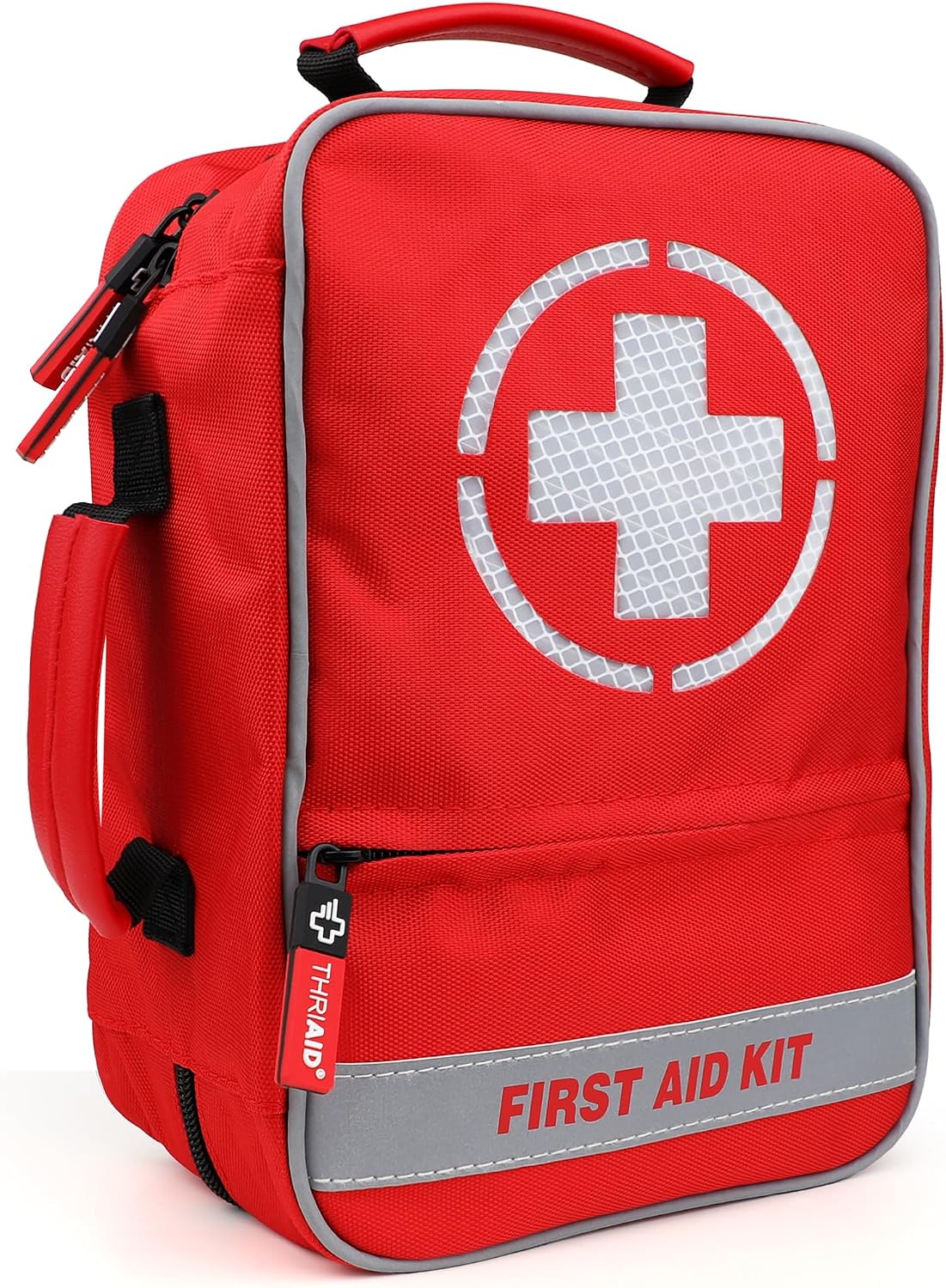 410 PCS First Aid Kit, Double‑Sided Reflective Well‑Organized Waterproof Emergency Supply Kit for Home, Car, Travel & Outdoor