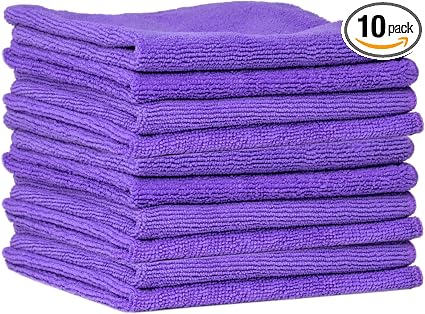 SHINE ARMOR Microfiber Towels Color May Vary (10 Pack)