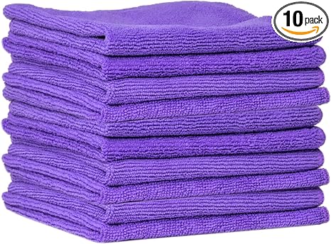 SHINE ARMOR Microfiber Towels Color May Vary (10 Pack)