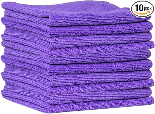 SHINE ARMOR Microfiber Towels Color May Vary (10 Pack)