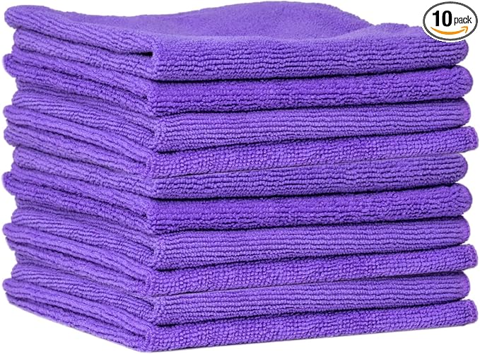 SHINE ARMOR Microfiber Towels Color May Vary (10 Pack)