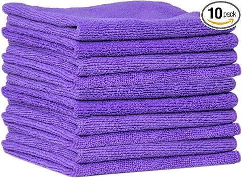SHINE ARMOR Microfiber Towels Color May Vary (10 Pack)