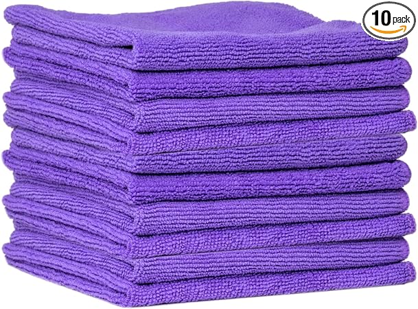 SHINE ARMOR Microfiber Towels Color May Vary (10 Pack)