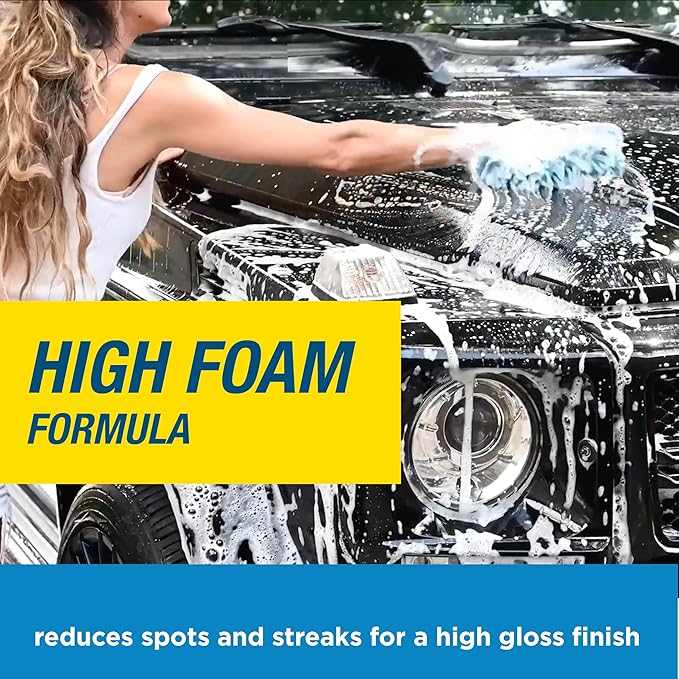 Rain-X 620191 Foaming Car Wash - 100 fl oz. High-Foaming, Concentrated Formula For Greater Cleaning Action, Safely Lifting Dirt, Grime And Residues For An Exceptional Clean 100 Fl Oz (Pack of 4)