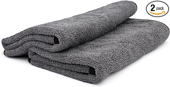 The Rag Company - Double Twistress (2-Pack) Professional Korean 70/30 Blend, Twist Loop Microfiber Drying Towels Car Det