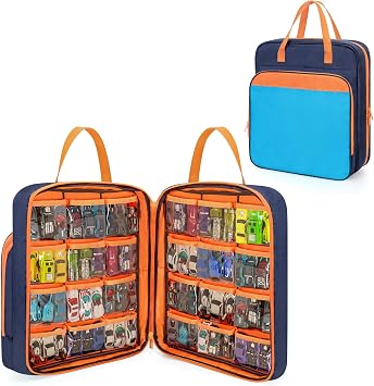 CURMIO Portable Storage Case Compatible with Hot Wheels Toy Car Up to 99pcs