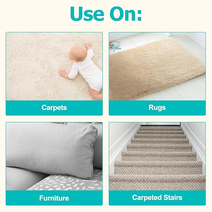 GOSEDER Carpet Rake for Pet Hair Removal - Reusable Pet Hair Remover for Carpet Long Handle, Advanced Dog Hair Broom, Cat Fur Brush, Lint Remover Scraper for Carpets, Rugs, Mats, Couch, Furniture