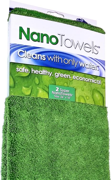 Life Miracle Nano Towels Supersized - The Breakthrough Fabric that Replaces Paper Towels and Toxic Chemical Cleaners. Al