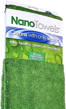 Life Miracle Nano Towels Supersized - The Breakthrough Fabric that Replaces Paper Towels and Toxic Chemical Cleaners. Al