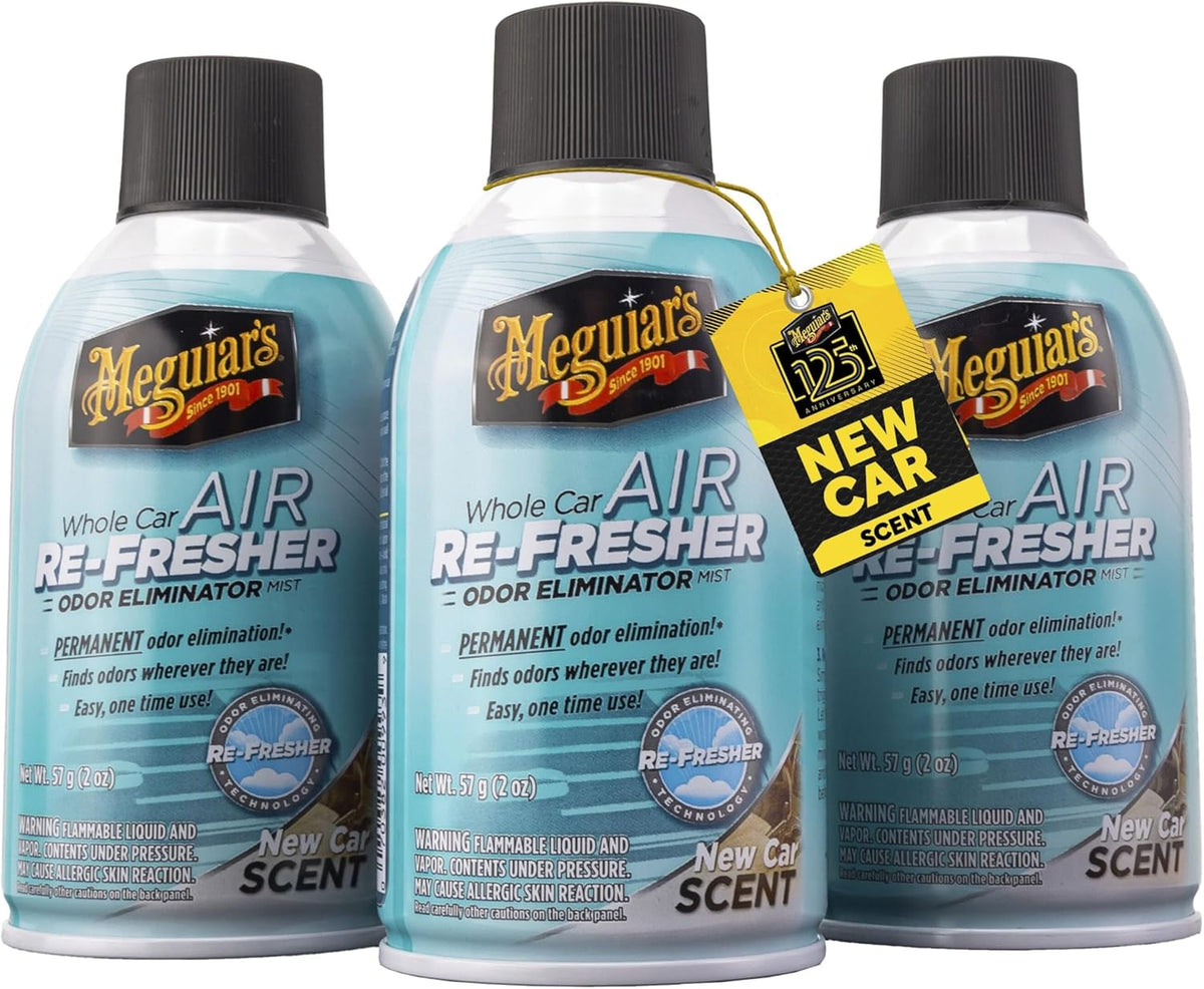 Meguiar’s Whole Car Air Refresher Odor Fighting MIst, New Car Scent, 2 Oz