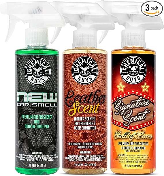 Chemical Guys Best Air Freshener Kit, 3 x 16 fl oz