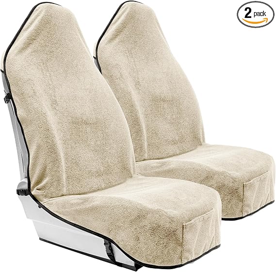 Season Guard Waterproof Towel Seat Cover,Universal Fit Non-Slip Front Cover