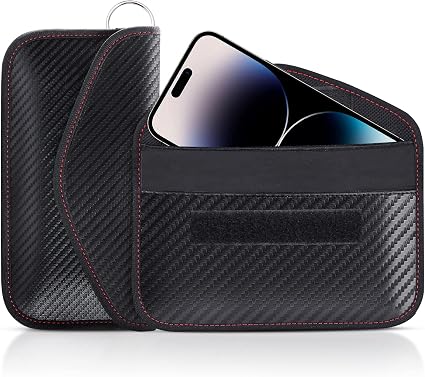 Faraday Pouch for Car Keys, Faraday Bag, Car RFID Signal Blocking Holder, Key Fob Protector, Key fob cage Block Signal A