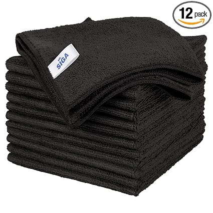 MR.SIGA Microfiber Cleaning Cloths, Streak Free Microfiber Towels, 12 Pack