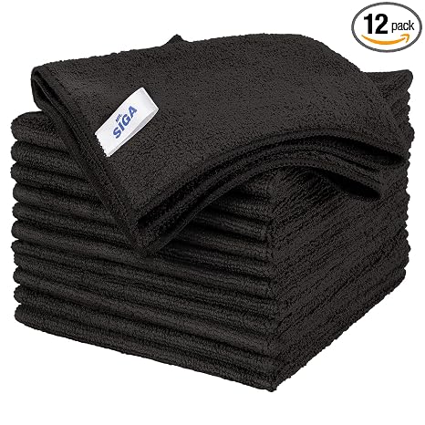 MR.SIGA Microfiber Cleaning Cloths, Streak Free Microfiber Towels, 12 Pack