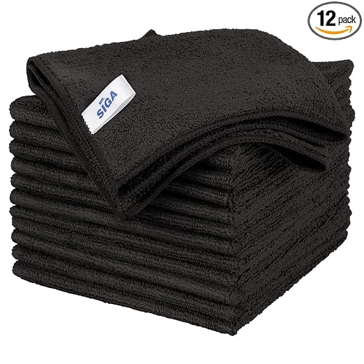 MR.SIGA Microfiber Cleaning Cloths, Streak Free Microfiber Towels, 12 Pack
