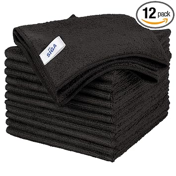 MR.SIGA Microfiber Cleaning Cloths, Streak Free Microfiber Towels, 12 Pack