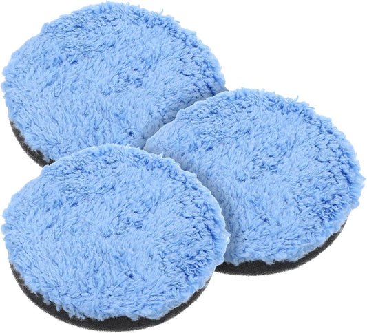 3 Pcs Polishing Pads, Buffing Pads, Microfiber Polishing pad for Car Compounding,3 Polished Pad for Scratch Removal, Waxing and Buffing