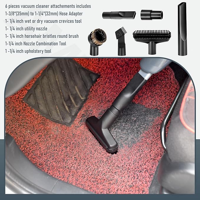 Universal Attachments Adapter Kit - Extendable Crevice Tool Dustbuster Accessories, Compatible with BLACK+DECKER Dustbuster, Fits Hand Vacuum Models with the Slim Nozzle and Extendable Crevice Tool.