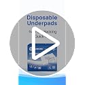Disposable Bed Pads 23" x 36", Super Absorbent Pee Pads, 100 Count