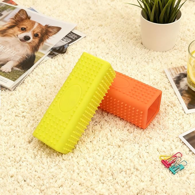 2 Pack Silicone Pet Hair Remover Roller for Furniture, Carpets, Sofas, and Car Interiors