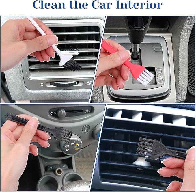 25 Pcs Mini Keyboard Cleaning Brushes Kit Electronic Dust Clean Brush Small Anti Static Cleaning Brush with PP Handle for Computer Motherboard Keyboard Camera Small Space
