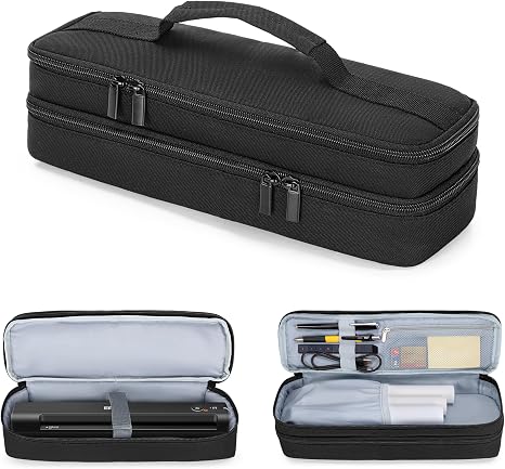 Yarwo Double-layer Document Scanner Travel Case, Image Scanner Carrying Bag
