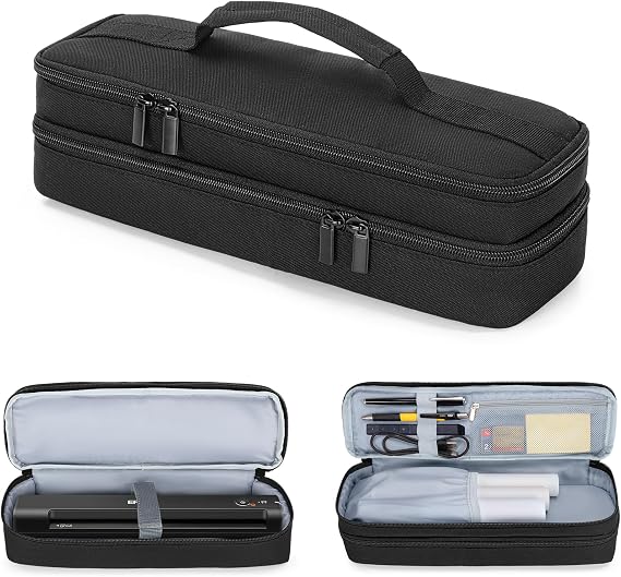 Yarwo Double-layer Document Scanner Travel Case, Image Scanner Carrying Bag