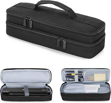 Yarwo Double-layer Document Scanner Travel Case, Image Scanner Carrying Bag