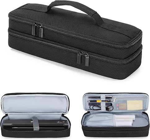 Yarwo Double-layer Document Scanner Travel Case, Image Scanner Carrying Bag