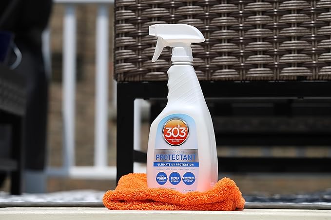 303 Products Aerospace Protectant Spray, UV Protection for Outdoor Surfaces – Protects Vinyl, Plastic & Rubber, Repels Dust & Dirt, Matte Finish, 32 oz (6-Pack)