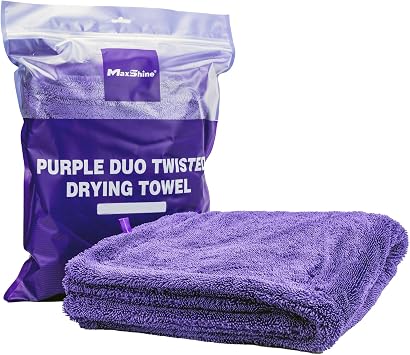 Maxshine - Car Drying Towel, Rinse Free Microfiber Towel for Car Detailing, 1200 GSM, Double Sided, Large Microfiber Tow