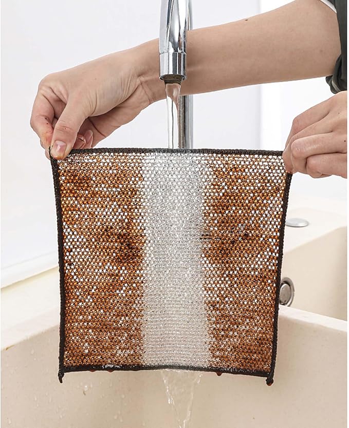 HIC Kitchen Multi-Use Non-Scratch Wire Cleaning Cloths, 2 Sets of 6