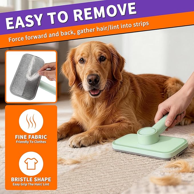 Pet Hair Remover – Reusable Lint Remover for Dog and Cat Hair Electrostatic Lint Brush Magic Pet Hair Removal Tool for Clothes, Couch, Carpet, Car, Rugs, Bedding, Fabric Furniture