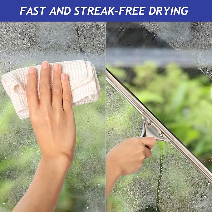 Boao 4 Pieces Replacement Squeegee Rubber Blade 18 Inch Refill Silicone Replacement Rubber Squeegee for Windows, Glass, Shower Doors Household Cleaning