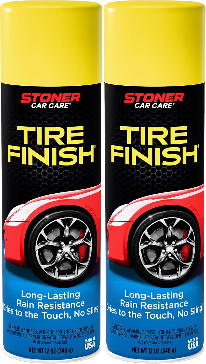 Tire Finish Tire Shine Spray, 12 oz, 91094 (Pack of 2)