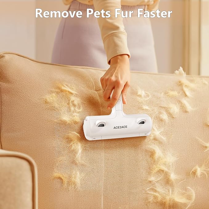 ACE2ACE Pet Hair Removal Tool, Reusable Lint Roller for Pet Hair, Self Clean Cat Hair Remover with Dust Bin, Dog Hair Remover for Couch, Furniture, Carpet, Sofa and Bedding