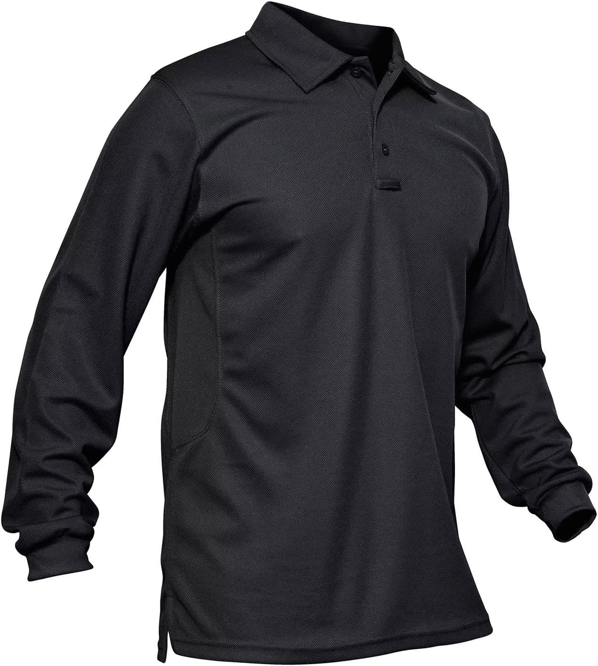 Men's Polo Shirts Long Sleeve Quick Dry Pique Collared Golf Shirt
