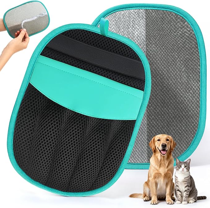 ACRABROS Pet Hair Remover for Dogs & Cats: Reusable Five-Finger Static Hair Removal Tool, Upgraded Lint Remover for Couch, Furniture, Bedding, Car & Clothes – Pet Supplies for Home & Travel