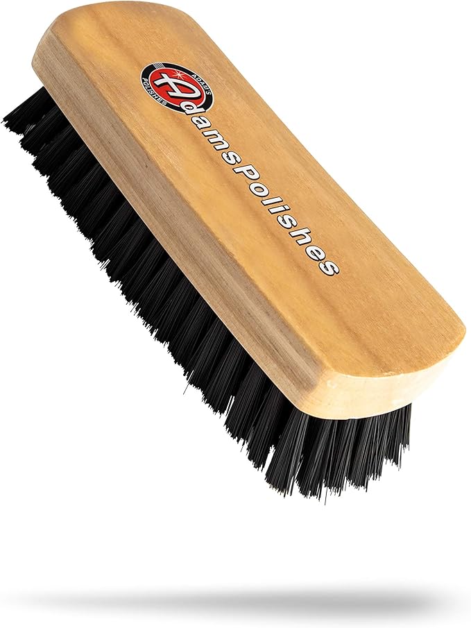 Adam's Polishes Cockpit Detailing Brush - Car Cleaning Brush | Scrub Brush for Interior Leather Cleaner Carpet Upholstery Fabric Shoe Sofa Shower Bathroom Pet | Car Wash Kit - Car Cleaning Supplies